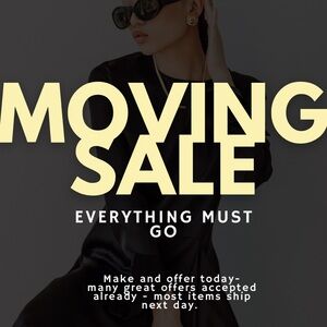 Moving sale- offers happily considered